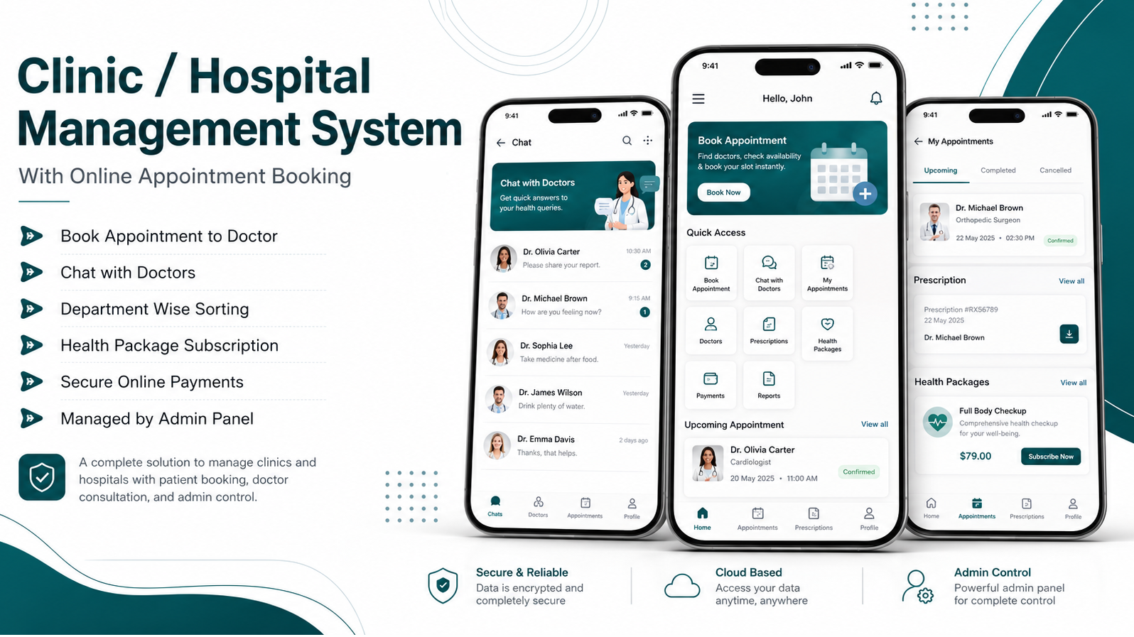 Single Clinic/Hospital Management With Book Appointment